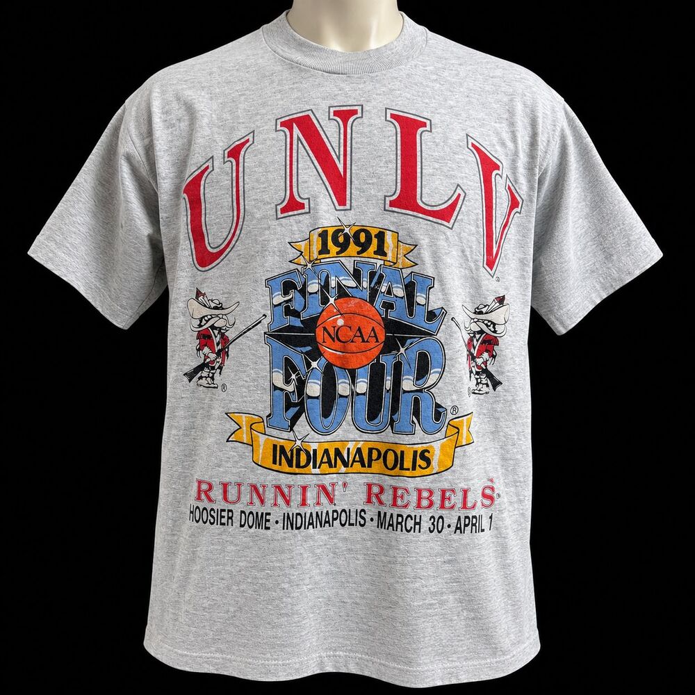1991 UNLV Las Vegas Final Four Indianapolis T-Shirt XL Screen Stars Best 50/50